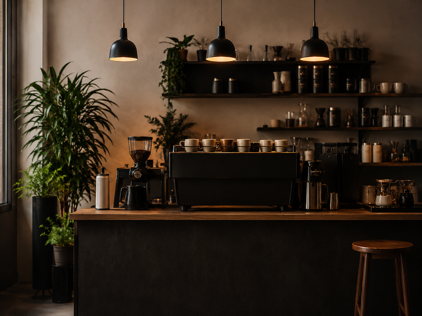 Coffee shop interior